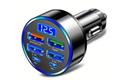 Autoadaptér HDX G803D USB 12V / 5V s voltmetrem
