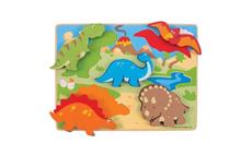 Bigjigs Toys Hrubé vkládací puzzle dinosauři 