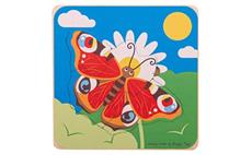 Bigjigs Toys Vkládací puzzle životní cykly motýla 