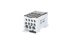 Blok pro rozdělení fází BED400A, 1pól., Al/Cu, 400A, 1000V AC/ DC, šedý, na DIN/ panel