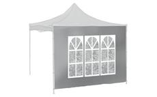 Bočnice pro párty stan WINDOW 2x3m 420D šedá WATERPROOF
