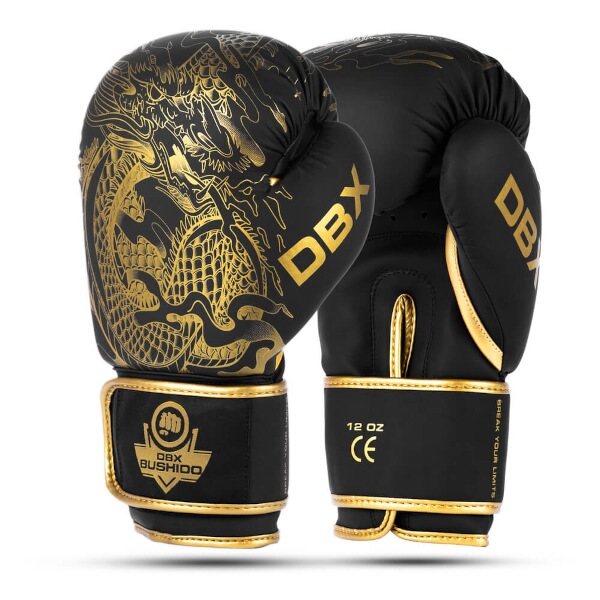 Boxerské rukavice DBX BUSHIDO Gold Dragon 14 oz Boxerské rukavice DBX BUSHIDO Gold Dragon 14 oz