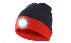 Čepice s čelovkou, univerzální velikost, červeno černá, VELAMP CAP15