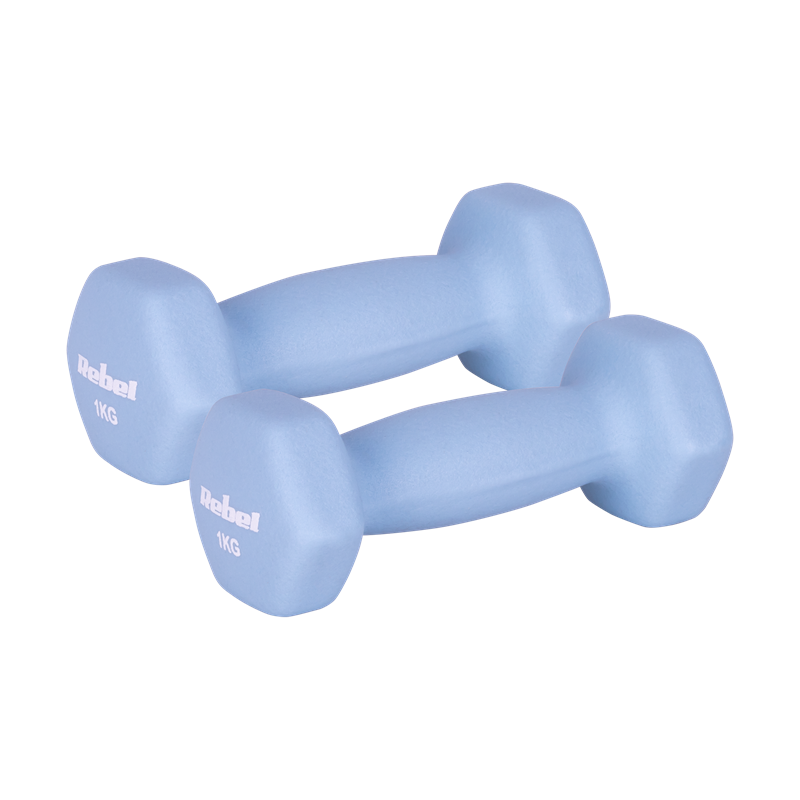 Činky REBEL ACTIVE RBA-2330-1 litinové neoprenové HEX 2x1kg Činky REBEL ACTIVE RBA-2330-1 litinové neoprenové HEX 2x1kg