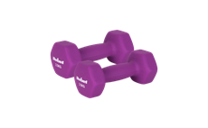 Činky REBEL ACTIVE RBA-2330-2.5 litinové neoprenové HEX 2x2.5kg