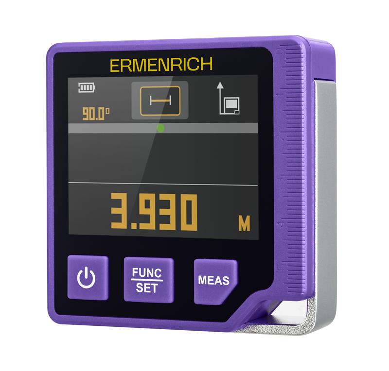 Digitální vodováha s laserovým měřičem "3 v 1" Ermenrich Verk LQ60 Digitální vodováha s laserovým měřičem "3 v 1" Ermenrich Verk LQ60