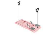 Fitness sada na pilates REBEL ACTIVE RBA-3069-PK multifunkční 9v1 růžová