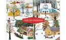 Galison Folk Art Christmas Deluxe Notecard Collection 24 ks 