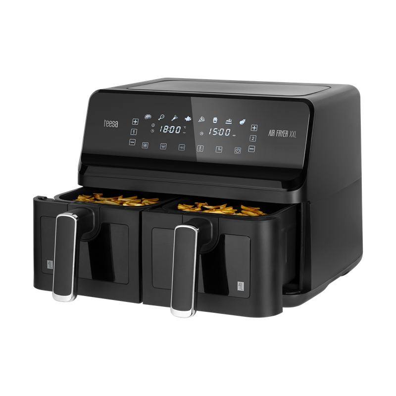 Horkovzdušná fritéza TEESA TSA8089 AIR FRYER DUAL POT XXL 8L 2700W Horkovzdušná fritéza TEESA TSA8089 AIR FRYER DUAL POT XXL 8L 2700W