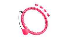 Hula hoop REBEL ACTIVE RBA-3065-PK se závažím - SLEVA NA ROZBALENÝ KUS