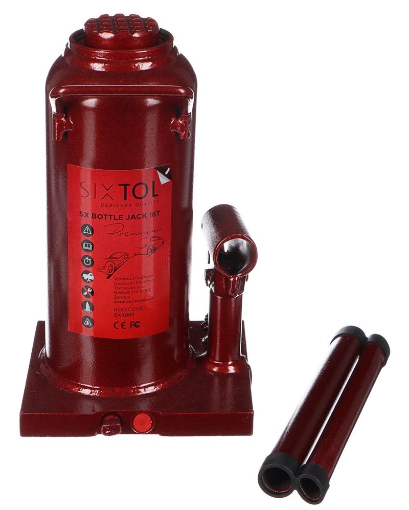 Hydraulický zvedák panenka SX BOTTLE JACK PREMIUM 16T SIXTOL Hydraulický zvedák panenka SX BOTTLE JACK PREMIUM 16T SIXTOL