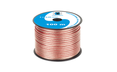 Kabel dvojlinka Cabletech KAB0351 2x 0,2 mm průhledná CCA