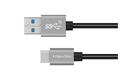 Kabel USB-C - USB-A černý 1 m Kruger&Matz KM12663 Basic 10 Gbps | 15W