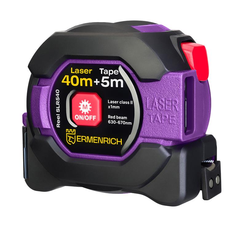 Laserový svinovací metr Ermenrich Reel SLR540 Fialový Laserový svinovací metr Ermenrich Reel SLR540 Fialový