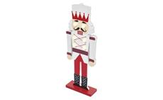 LED dřevěný louskáček, 29 cm, 1× CR2032, vnitřní, teplá bílá