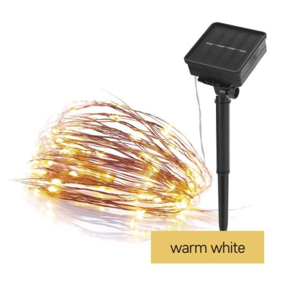 LED nano řetěz EMOS D3ZW01 se solárním panelem, měděný, 12 m, venkovní i vnitřní, teplá bílá, časovač LED nano řetěz EMOS D3ZW01 se solárním panelem, měděný, 12 m, venkovní i vnitřní, teplá bílá, časovač