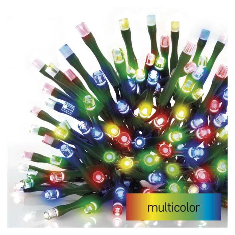 LED vánoční řetěz, 24 m, venkovní i vnitřní, multicolor, programy, časovač LED vánoční řetěz, 24 m, venkovní i vnitřní, multicolor, programy, časovač
