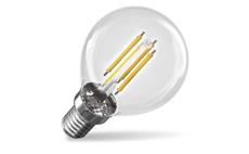 LED žárovka Filament Mini Globe  A CLASS/ E14 / 3,8 W (60 W) / 806 lm / teplá bílá