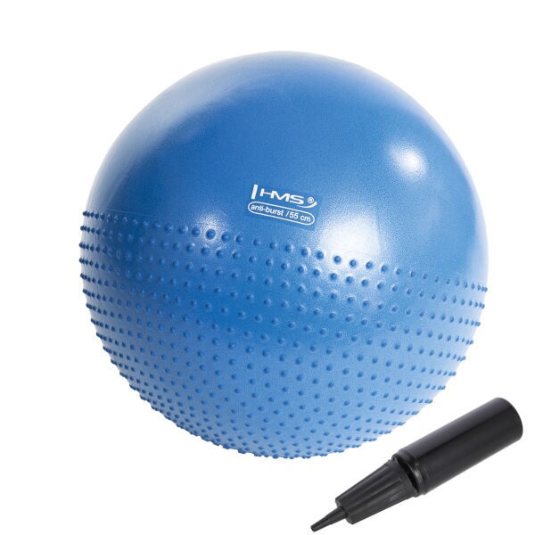 Masážní gymnastický míč HMS YB03N 55 cm modrý Masážní gymnastický míč HMS YB03N 55 cm modrý