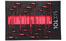 Modul s nářadím do dílenského vozíku MECHANIC TOOL TRAY 5, 18ks SIXTOL