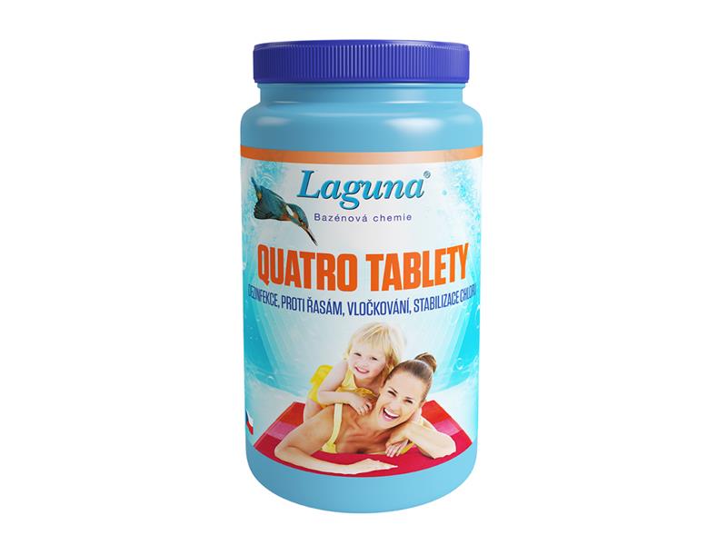 Multifunkční tablety pro chlorovou dezinfekci bazénové vody LAGUNA 4v1 Quatro 5kg Multifunkční tablety pro chlorovou dezinfekci bazénové vody LAGUNA 4v1 Quatro 5kg