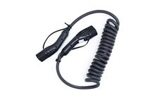 Nabíjecí kabel SECTRON 5m/3m spirálový Type 2 / Type 2, 3x32A, 400V, 22kW