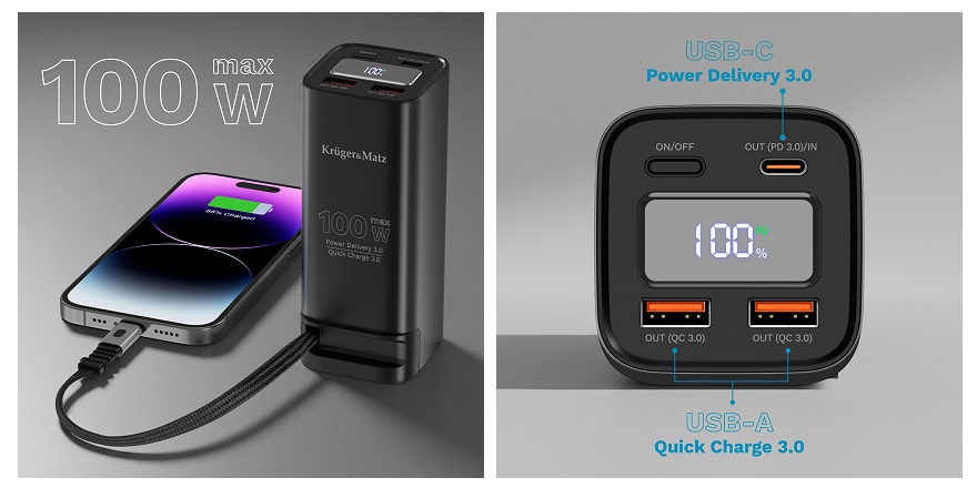 100W powerbanka