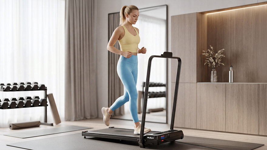 Běžecký pás kompaktní skládací