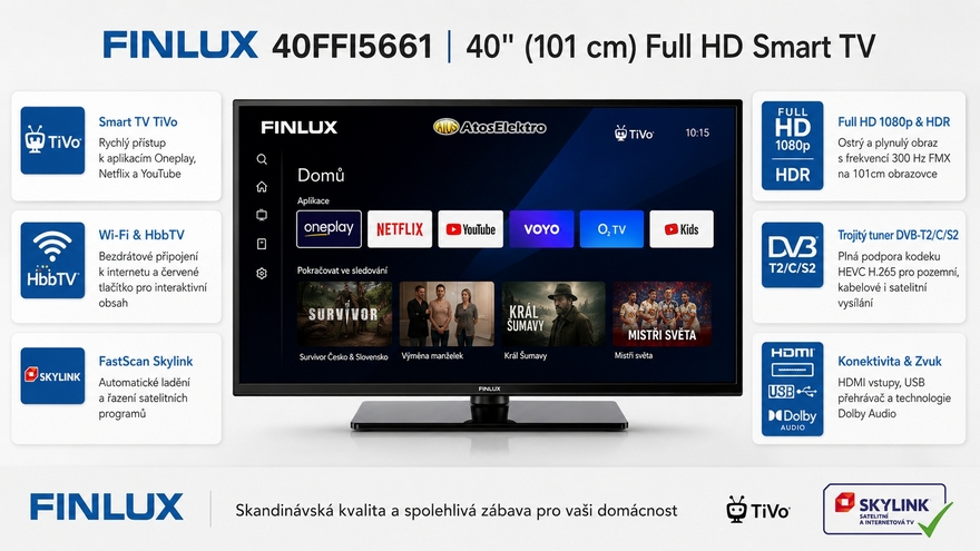 FINLUX 40FFI5661 SMART TV FULL HD TIVO