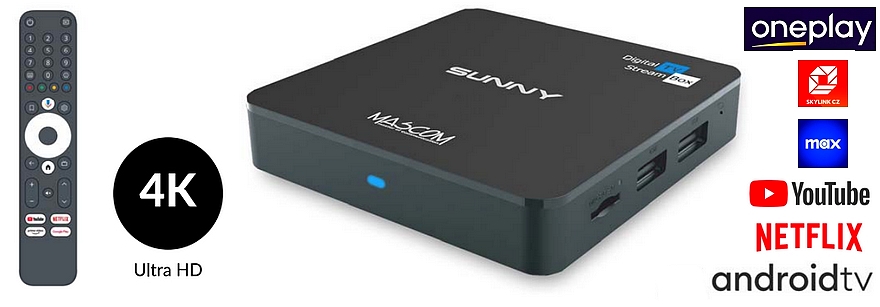MASCOM SUNNY Android TV 11 4K UHD Android TV multimediální přehrávač