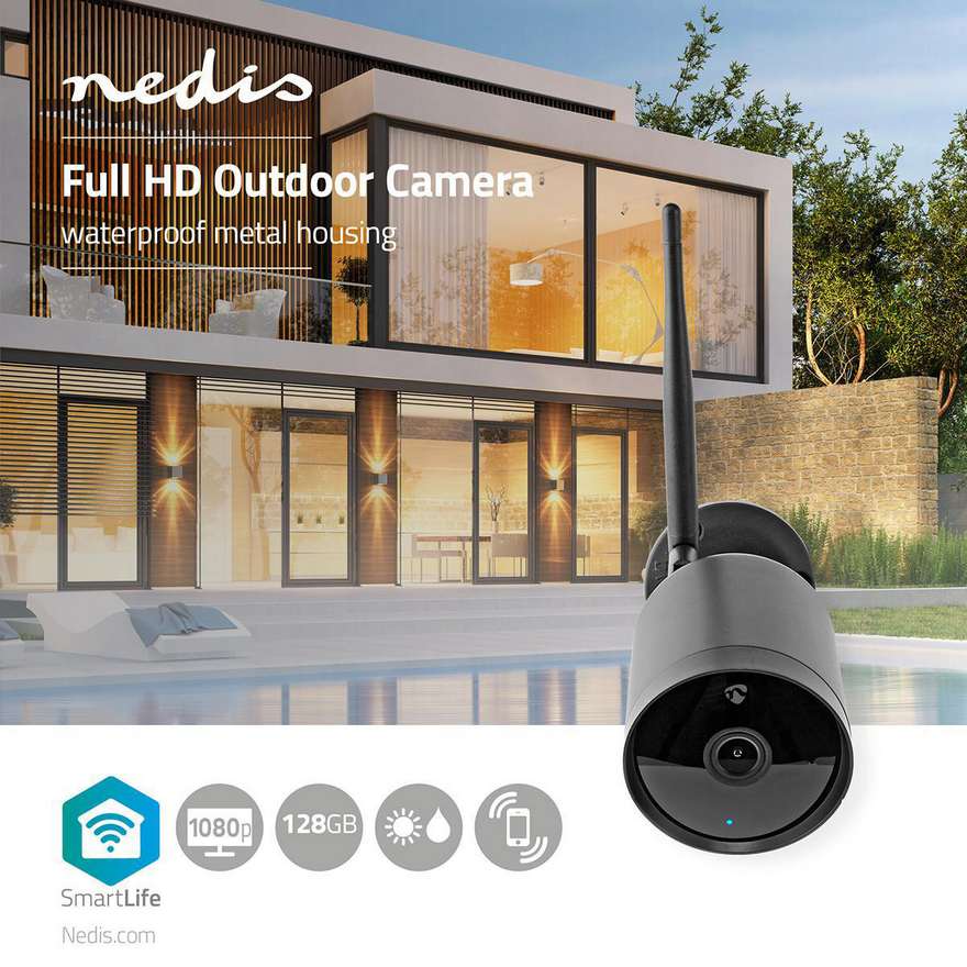 Kamera IP venkovní NEDIS WIFICO40CBK Wi-Fi