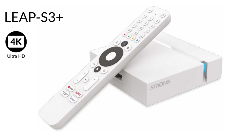Strong LEAP-S3+ Google TV 4K UHD Android TV multimediální přehrávač