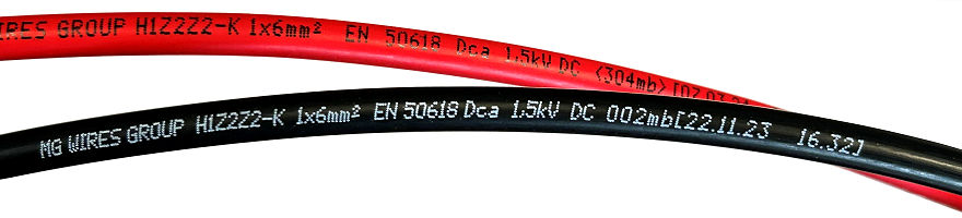 Solární kabel 6 mm