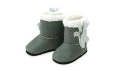 Petitcollin Zimní boty šedobílé (pro panenku 34 cm) 