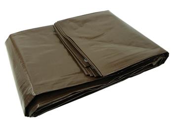 Plachta PP/PE nepromokavá extra silná, hnědá, 10x15m GEKO Plachta PP/PE nepromokavá extra silná, hnědá, 10x15m GEKO
