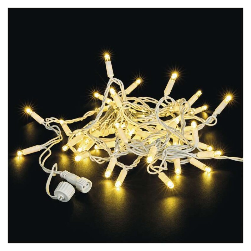 Premium LED spojovací řetěz bílý, 5 m, venkovní i vnitřní, teplá bílá Premium LED spojovací řetěz bílý, 5 m, venkovní i vnitřní, teplá bílá