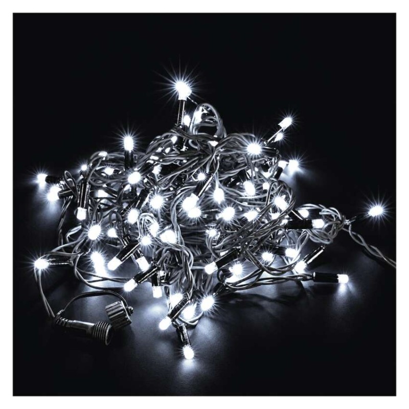 Premium LED spojovací řetěz černý, 10 m, venkovní i vnitřní, studená bílá Premium LED spojovací řetěz černý, 10 m, venkovní i vnitřní, studená bílá