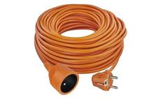 Prodlužovací kabel EMOS P01140 spojka 40m / 1 zásuvka / oranžový / PVC / 230 V / 1,5 mm2