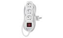 Prodlužovací kabel EMOS P1315 / 5 m / 3 zásuvky / s vypínačem / bílý / PVC / 1 mm2