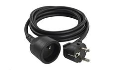 Prodlužovací kabel EMOS PC0111 / 1,5 m / 1 zásuvka / černý / PVC / 1 mm2