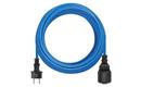 Prodlužovací kabel Weatherproof EMOS P01420W spojka 20 m / modrý / silikon / 1,5 mm2