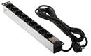 Prodlužovací přívod do Racku (19&quot; RACK, 1U, AC 230V, vypínač, 9 zásuvek, kabel 5m)