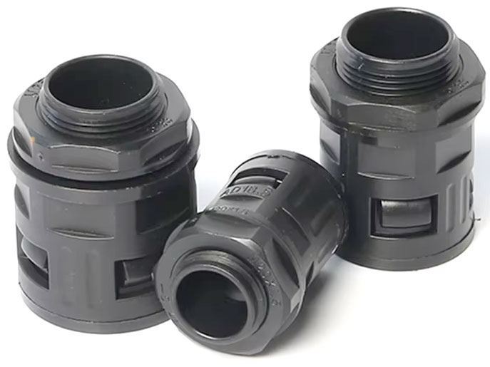 Průchodka M25 s koncovkou pro husí krk 25mm (AD25) Průchodka M25 s koncovkou pro husí krk 25mm (AD25)