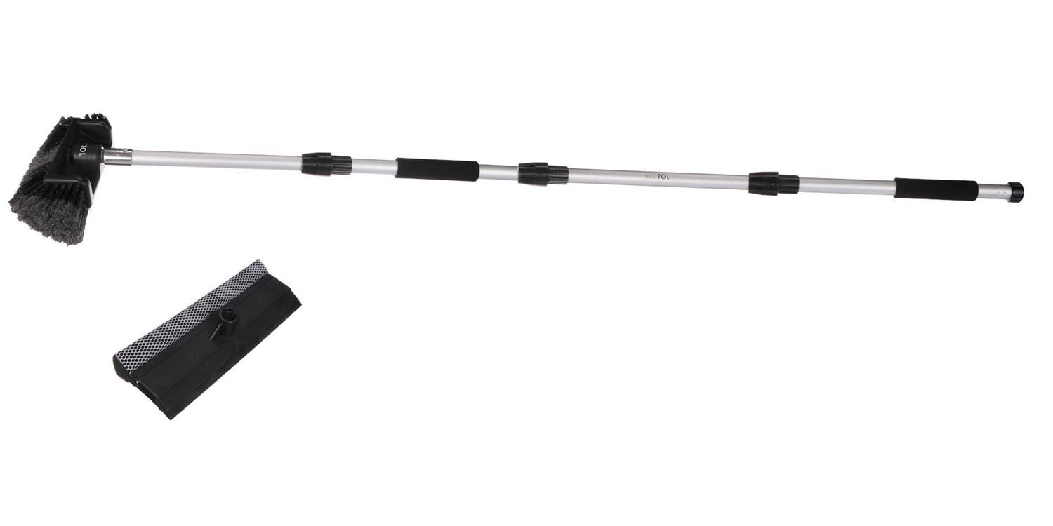 Průtokový kartáč na mytí auta se dvěma nástavci CAR DETAILING WASH BRUSH SET 3, 280cm SIXTOL Průtokový kartáč na mytí auta se dvěma nástavci CAR DETAILING WASH BRUSH SET 3, 280cm SIXTOL
