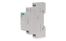 Relé elektromagnetické F&F PK-2P/230, 2× NO/NC, 230V, 2x 8A, na DIN lištu
