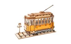RoboTime dřevěné 3D puzzle Historická tramvaj 