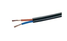 Silový kabel H03VV-F 2X0,75 C černý (CYSY)