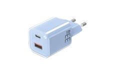Solight DC75B 33W GaN fast charge USB-A + USB-C modrý