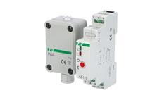 Spínač soumrakový F&F AZ-112 PLUS, 2-1000lux, 16A, 230V, s ext. čidlem, IP65, šedý, na DIN