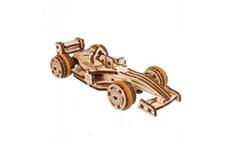 Ugears 3D dřevěné mechanické puzzle Compact Racer 